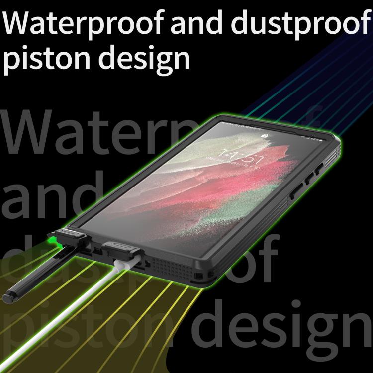 Funda impermeable RedPepper IP68 triple para Samsung Galaxy S23 Ultra 5G (negra)