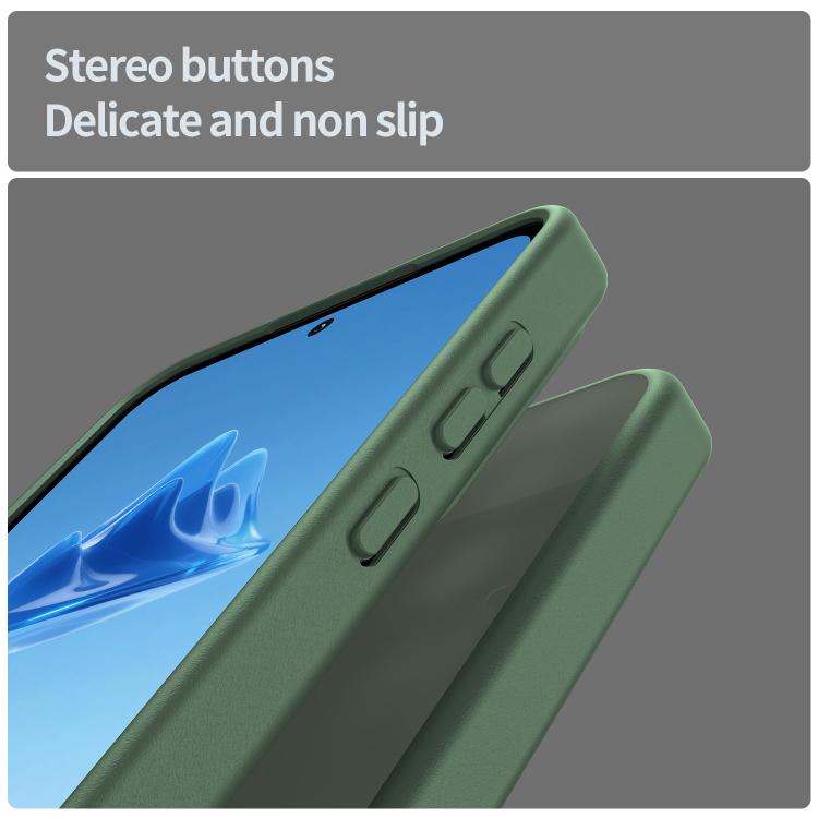 Funda híbrida de TPU translúcida y esmerilada para Samsung Galaxy A55 5G (verde oliva)