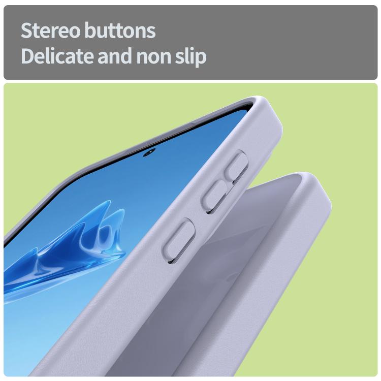 Funda híbrida de TPU translúcida y esmerilada para Samsung Galaxy A55 5G (lavanda)