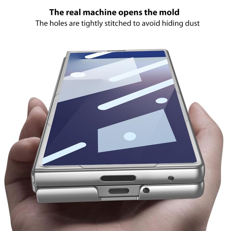 Funda ultrafina GKK para Samsung Galaxy Z Fold7 5G con ranura para bolígrafo (no incluye bolígrafo) (gris titanio)