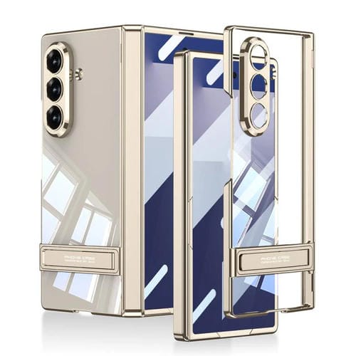 Funda magnética integrada Triumph Phantom con soporte para Samsung Galaxy Z Fold7 5G GKK (gris titanio)