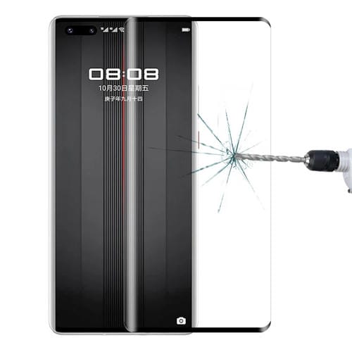 Para Huawei Mate 40 RS Porsche Design 9H 3D HD Película de vidrio templado con borde curvo