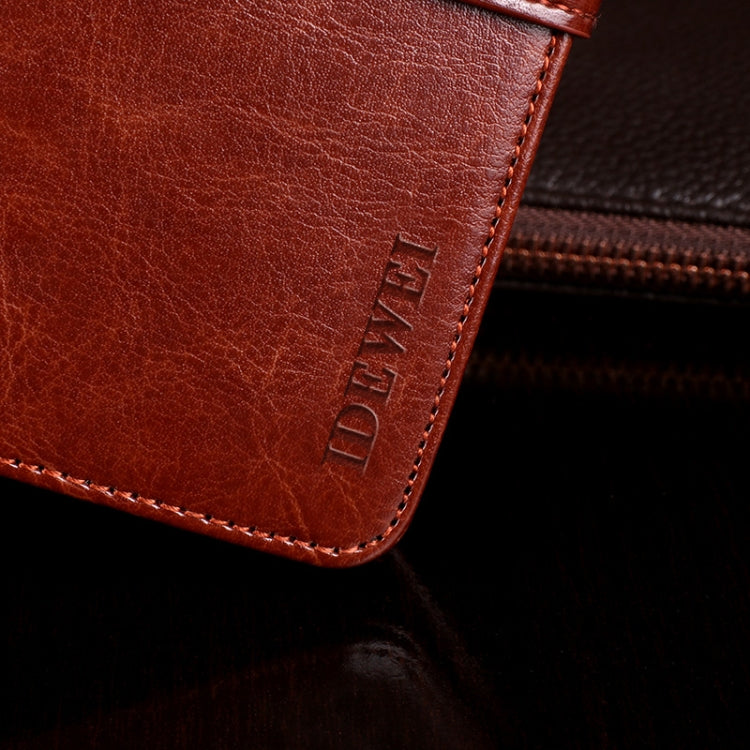 Para ZTE Blade A7 Prime idewei Crazy Horse Texture Funda de cuero con tapa horizontal con soporte, ranuras para tarjetas y billetera (rojo)