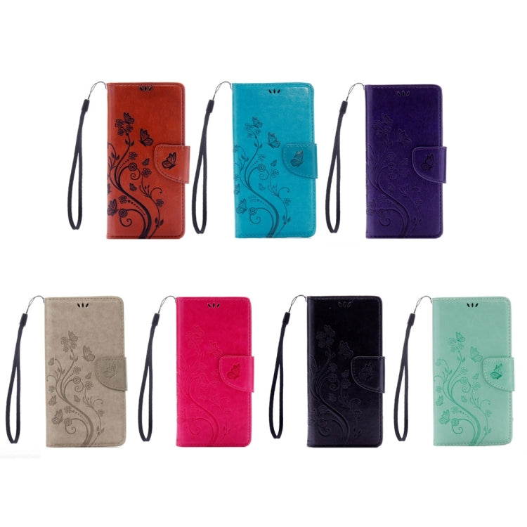 Funda de Cuero para iPhone 8 y 7 con Tapa Horizontal, Flores Prensadas, Soporte, Ranuras para Tarjetas y Billetera (Verde)