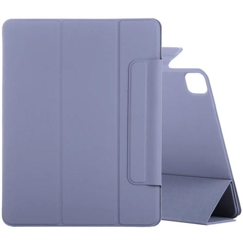 Estuche para Tableta iPad Pro 11 y Air 10.9 Cuero PU Flip Horizontal Hebilla Fija Tres Soportes Plegables Función Reposo (Púrpura)