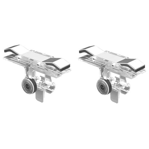 Controlador de Disparo con Gatillo E9 Alloy Press Eat Chicken para Teléfono Móvil (Plata)