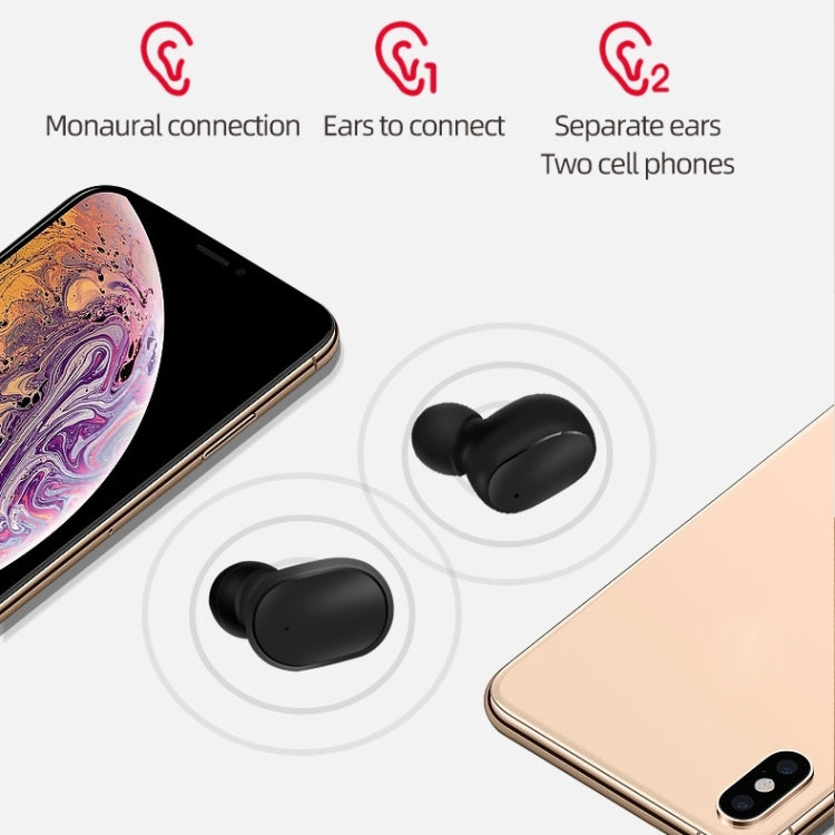 Auriculares Inalámbricos Bluetooth A6S Ipx4 A Prueba De Agua Con Estuche De Carga (Rosa)