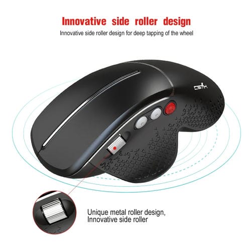 Ratón vertical inalámbrico HXSJ T32 diseño ergonómico 2.4G