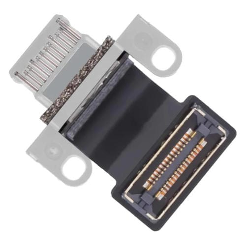 Flex Cable Charging Port Apple MacBook Pro 16 Inches (2023, A2780, 821-03084-A) (Silver)