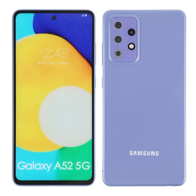 Para Samsung Galaxy A52 5G Pantalla a color Modelo de pantalla ficticia falsa que no funciona (Púrpura)