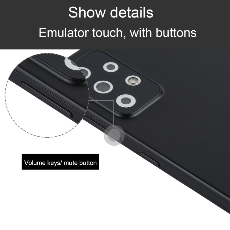 Para Samsung Galaxy A72 5G Pantalla negra Modelo de pantalla ficticia falsa que no funciona (Negro)