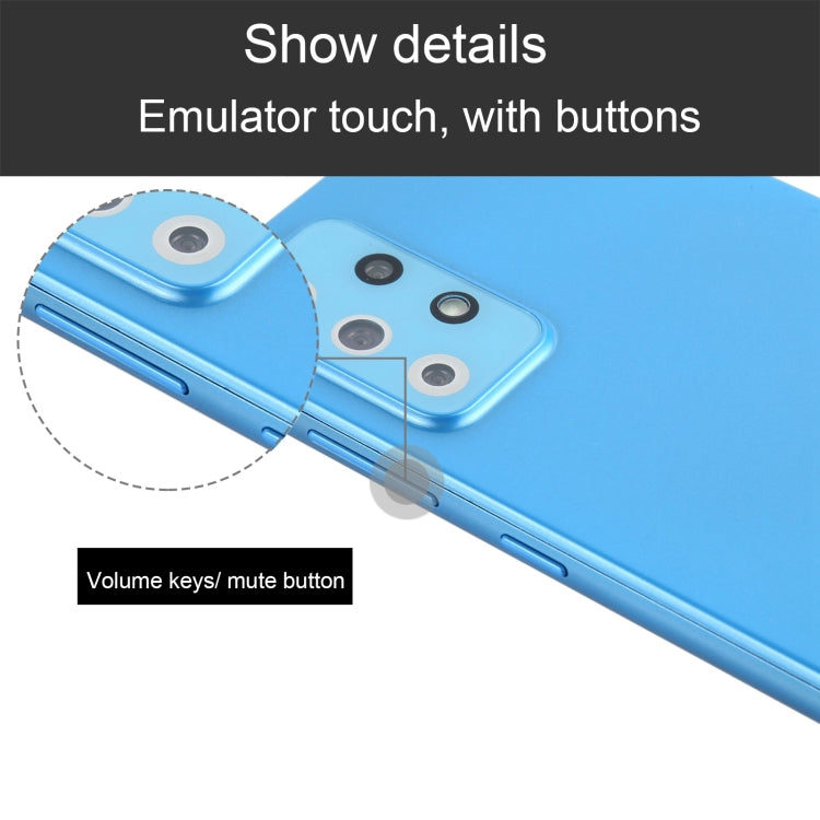 Para Samsung Galaxy A72 5G Pantalla negra Modelo de pantalla ficticia falsa que no funciona (Azul)
