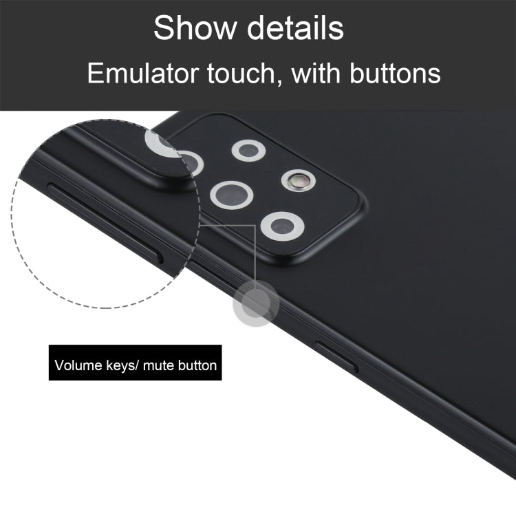 Para Samsung Galaxy A72 5G Pantalla a color Modelo de pantalla ficticia falsa que no funciona (Negro)