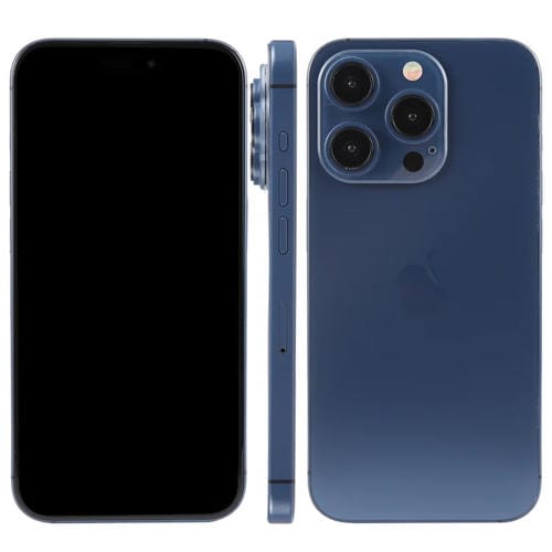 Pantalla Ficticia para iPhone 15 Pro Max con Pantalla Negra (Azul)