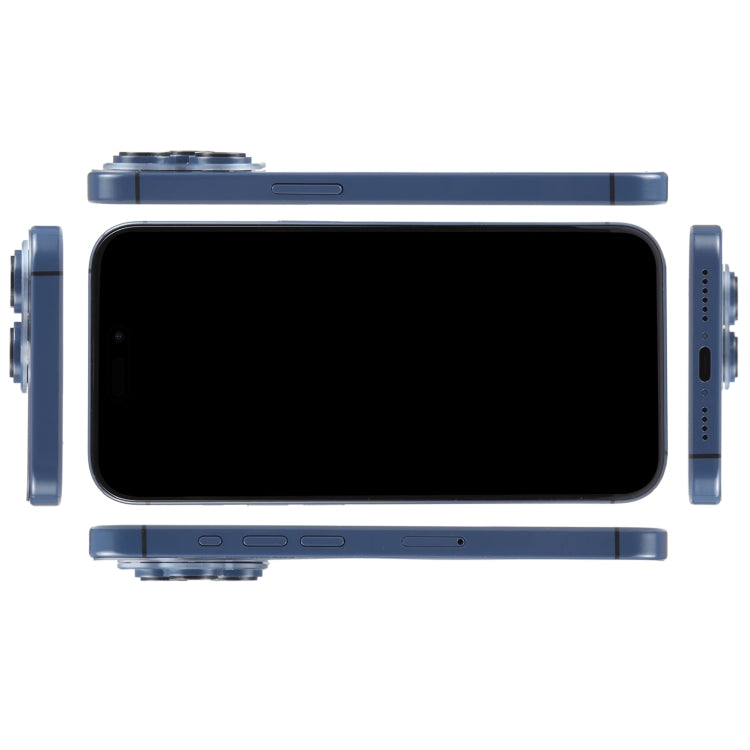 Pantalla Ficticia para iPhone 15 Pro Max con Pantalla Negra (Azul)