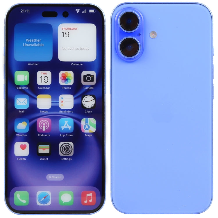 Modelo de Pantalla Falsa con Pantalla a Color para iPhone 16 (Ultramar)