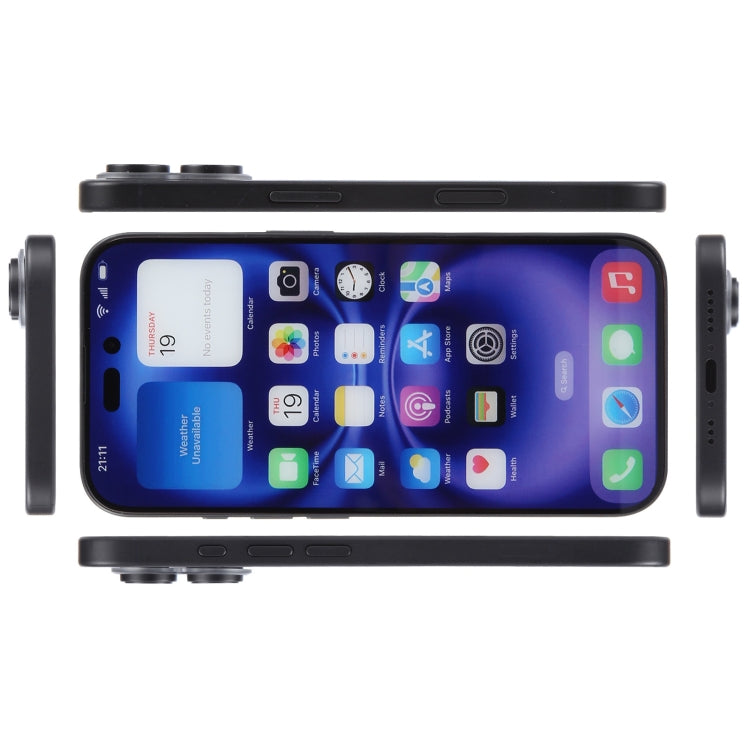 Modelo de Pantalla Falsa sin Función con Pantalla a Color para iPhone 16 Plus (Negro)