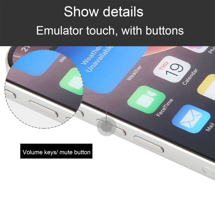 Modelo de Pantalla Falsa sin Función con Pantalla a Color para iPhone 16 Pro (Blanco)