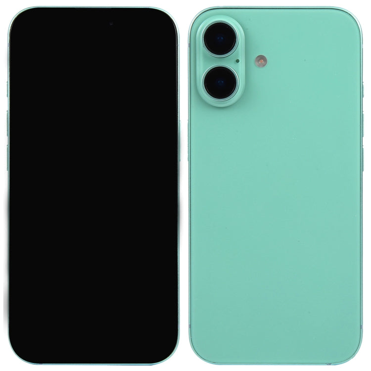 Modelo de Pantalla Falsa para iPhone 16 (Verde Azulado)