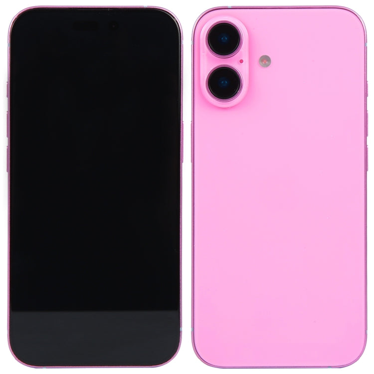 Modelo de Pantalla Falsa para iPhone 16 Plus (Rosa) sin Función