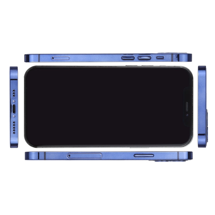Para iPhone 12 Pro, pantalla negra, modelo de pantalla ficticia falsa que no funciona, versión ligera (azul aguamarina)