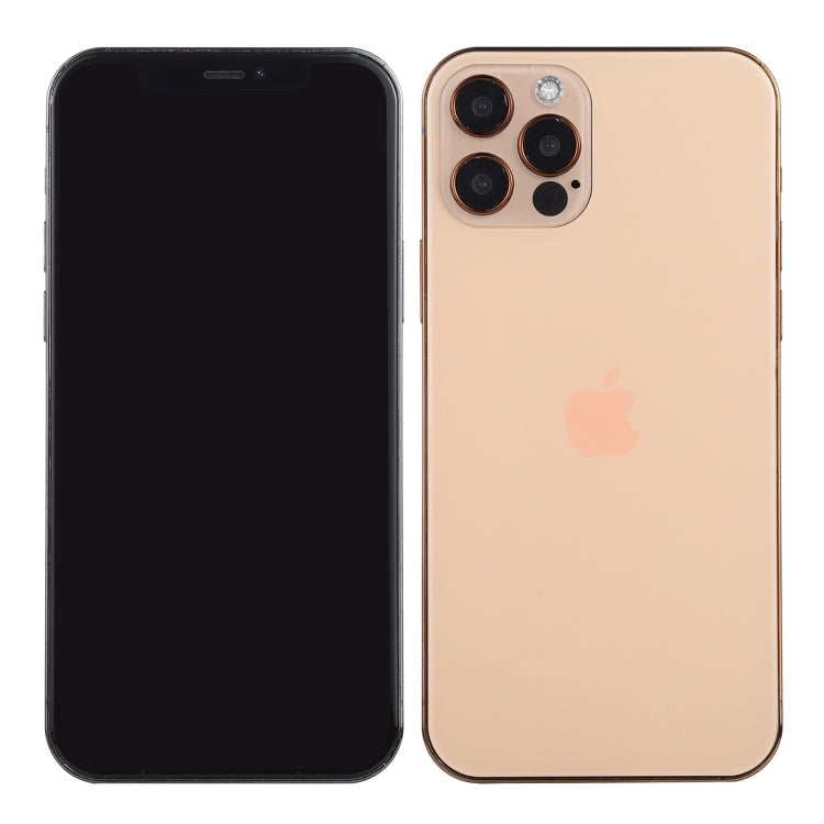 Para iPhone 12 Pro, pantalla negra, modelo de pantalla ficticia falsa que no funciona, versión ligera (dorado)