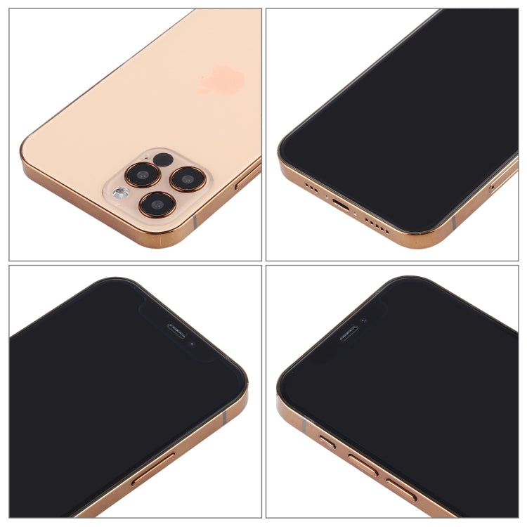 Para iPhone 12 Pro, pantalla negra, modelo de pantalla ficticia falsa que no funciona, versión ligera (dorado)