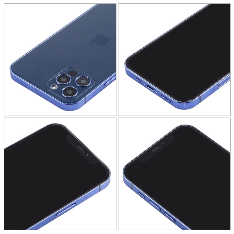 Para iPhone 12 Pro Max, pantalla negra, modelo de pantalla ficticia falsa que no funciona, versión ligera (azul aguamarina)