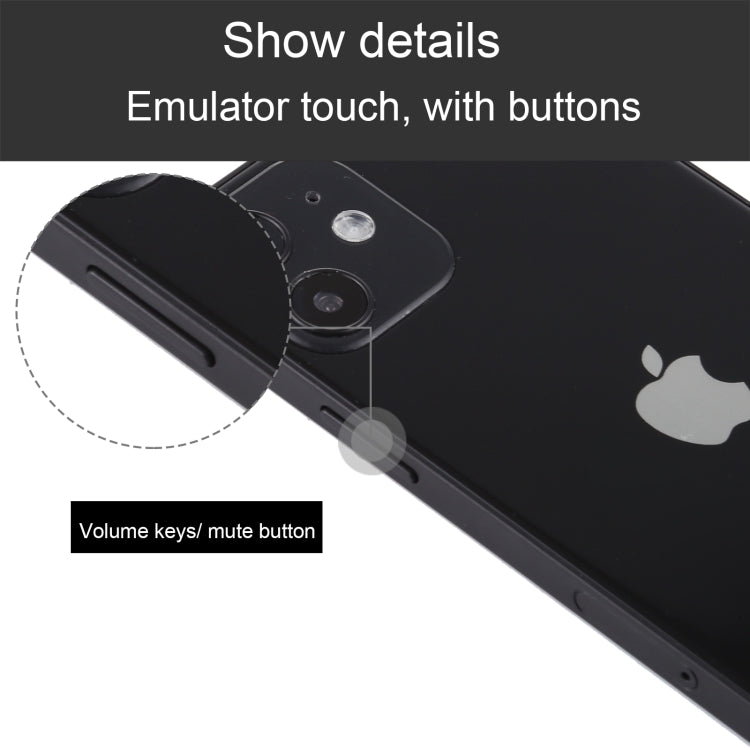 Para iPhone 12 mini Pantalla negra Modelo de pantalla ficticia falsa que no funciona, versión ligera (negro)