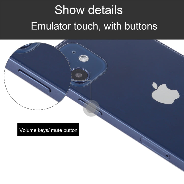 Para iPhone 12 Pantalla negra Modelo de pantalla ficticia falsa que no funciona, versión ligera (azul)
