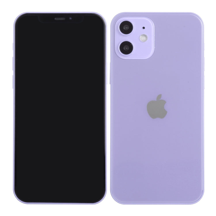 Para iPhone 12 Pantalla negra Modelo de pantalla ficticia falsa que no funciona, versión ligera (púrpura)