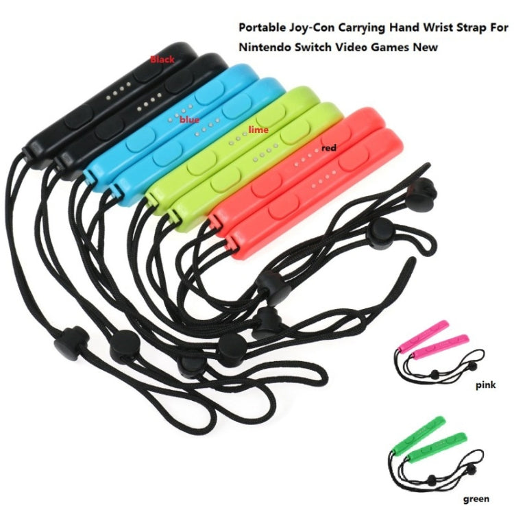 1 Par de Accesorios de Juegos de Cordón de Cuerda de Muñeca para Nintendo Switch Joy-Con (Negro) - MOVILSTORE