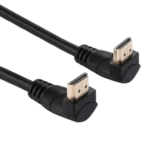 Cable HDMI 2.0 de Alta Velocidad 30 cm 4K x 2K 270° Ángulo Recto Macho a Macho con Ethernet (Negro)