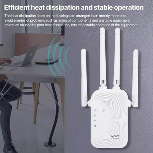 Enrutador Inalámbrico WIFI SM-010 300 M Cuatro Antenas (Enchufe de la UE)