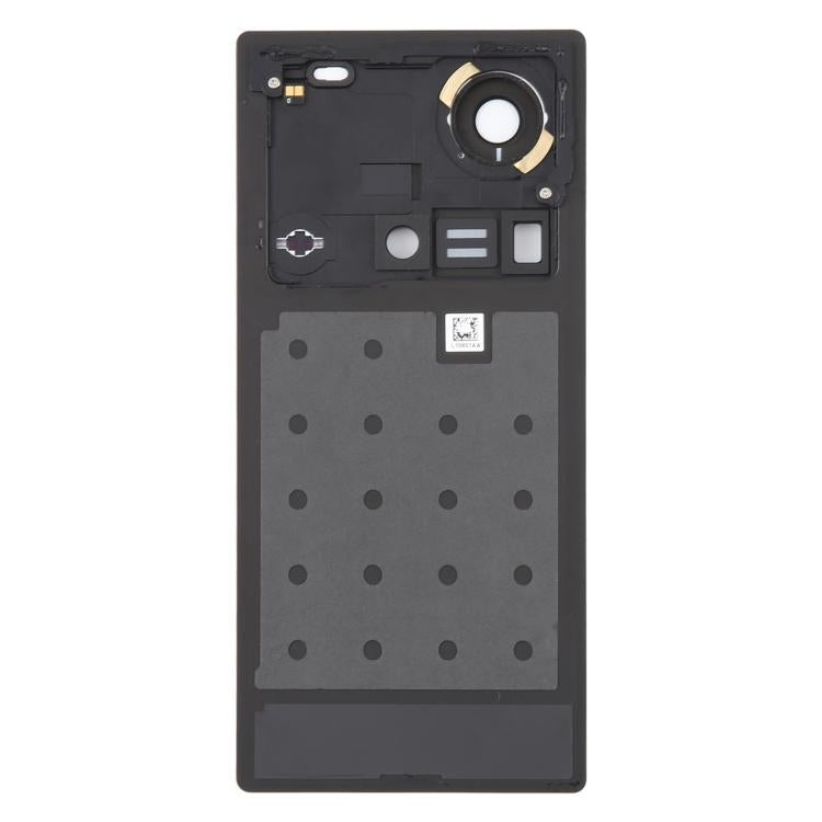 Tapa Trasera de Batería de Vidrio con Tapa para Lente de Cámara para ZTE Nubia Z70 Ultra NX733J NX736J (Negro)