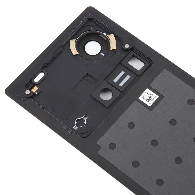 Tapa Trasera de Batería de Vidrio con Tapa para Lente de Cámara para ZTE Nubia Z70 Ultra NX733J NX736J (Negro)