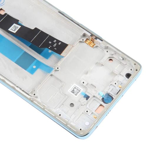 Schermo Completo Originale AMOLED con Cornice per Xiaomi Redmi Note 14 Pro 4G (Blu)