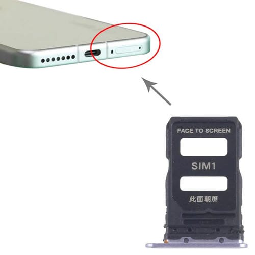 Plateau Carte SIM Xiaomi 15 (Bleu) (10 Unités)