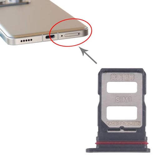 Vassoio scheda SIM Xiaomi Poco F7 (10 unità) (Nero)