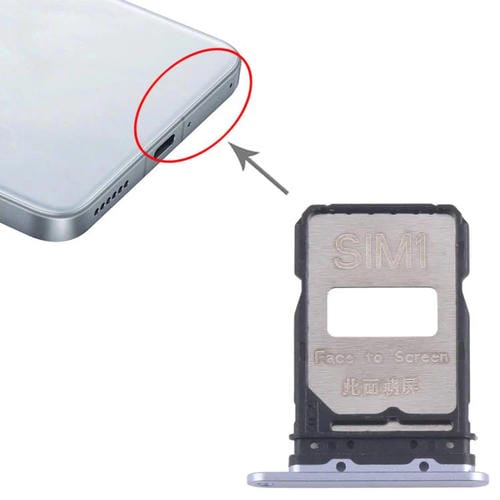 Plateau Carte SIM Xiaomi Poco F7 Pro (Bleu) (10 Unités)
