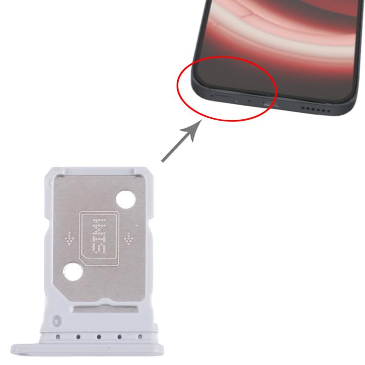 Vassoio SIM Dual Nothing Phone 2A (Argento)