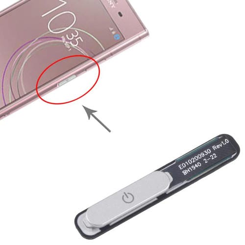 Pulsante di accensione con impronta digitale Sony Xperia XZ1 (Argento)