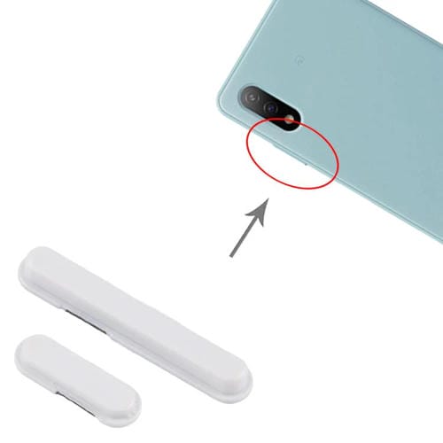 Botón de Encendido y Botón de Control de Volumen Sony Xperia Ace II (Blanco)
