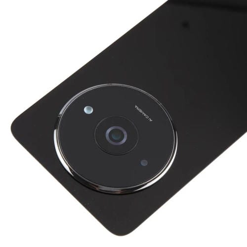 Carcasa trasera OEM con tapa para lente de cámara para Xiaomi Redmi A3 4G (negra)