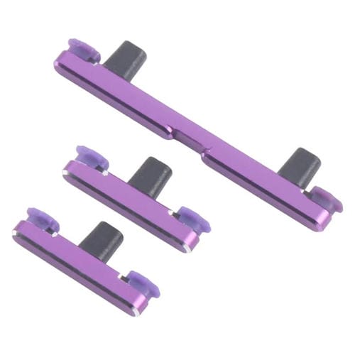 Para Motorola Edge 60 Pro 10 pares de botones de encendido y control de volumen (morado)