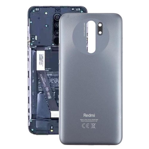 Carcasa trasera de plástico OEM para Xiaomi Redmi 9 Prime (gris)