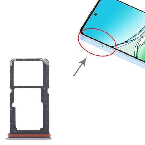 Bandejas para tarjeta SIM original (10 unidades) para OPPO A5 Pro 4G CPH2711 + bandeja para tarjeta SIM/tarjeta Micro SD (rosa)