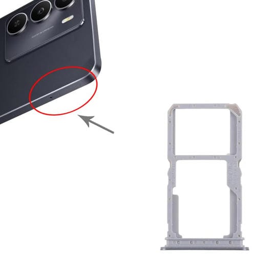 Bandeja para tarjeta SIM original (10 unidades) para Realme 14x 5G RMX5020 + bandeja para tarjeta SIM/tarjeta Micro SD (negra)