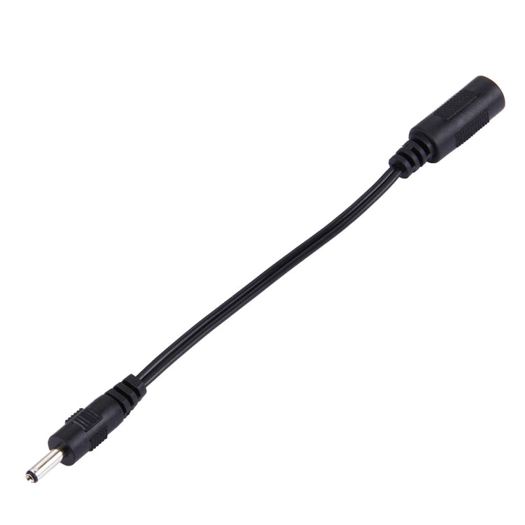 5,5 x 2,1 mm DC hembra a 3,5 x 1,35 mm DC cable conector de alimentación macho para adaptador de computadora portátil, longitud: 15 cm (negro)