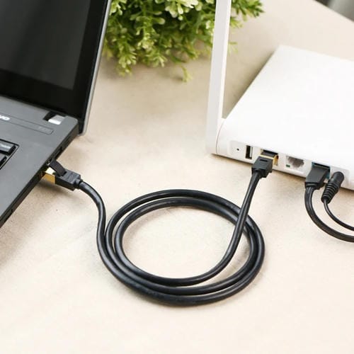 Cable de red LAN CAT7 cobre blindaje doble chapado en oro 20 m